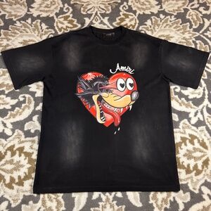 Amiri Hopeless Romantic Tee 'Black' Men’s Size Large